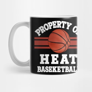 Proud Name Heat Graphic Property Vintage Basketball Mug